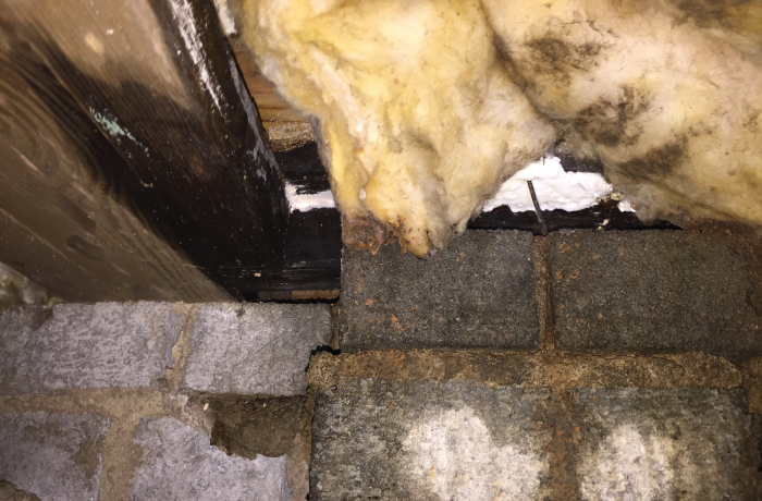 Roof Leak and Wood Rot