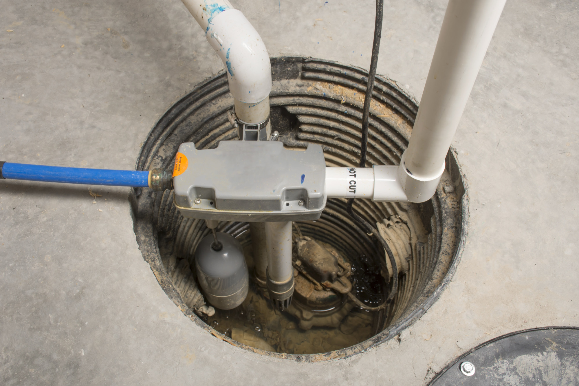 Drain or Sump Pump Installed in Basements or Crawlspaces