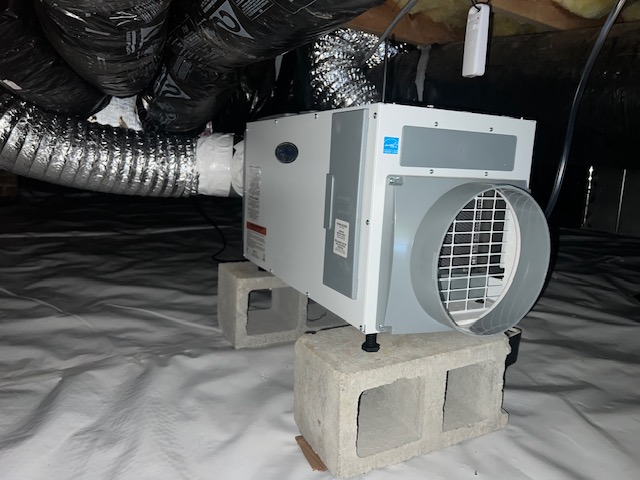 Crawl space dehumidifier installation Charlotte, NC