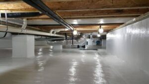 Luxury basement design focused on preventing dampness